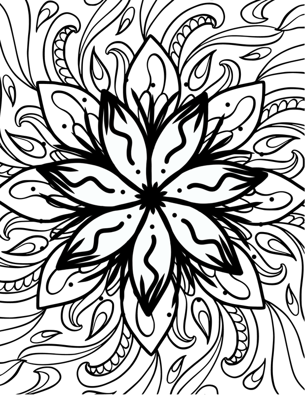 Coloring Sheet - Flower