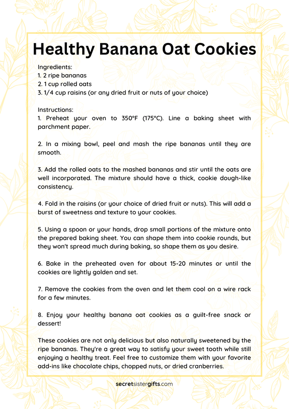 Healthy Banana Oat Cookies Recipe