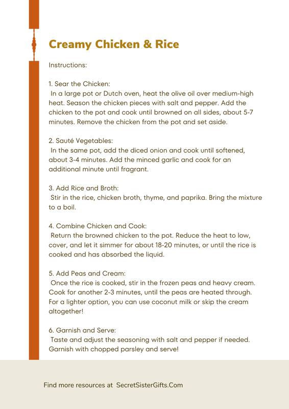 Creamy Chicken and Rice Recipe