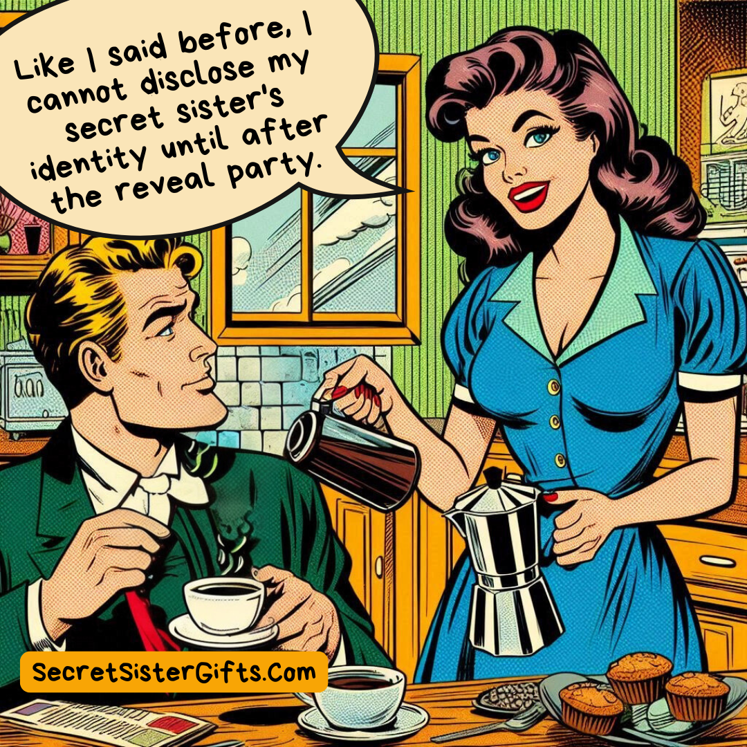 Secret Sister Reveal Party Comic