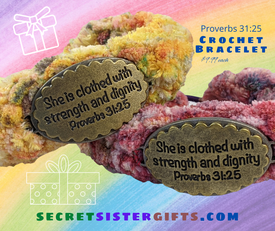 Strength and Dignity Crochet Bracelet