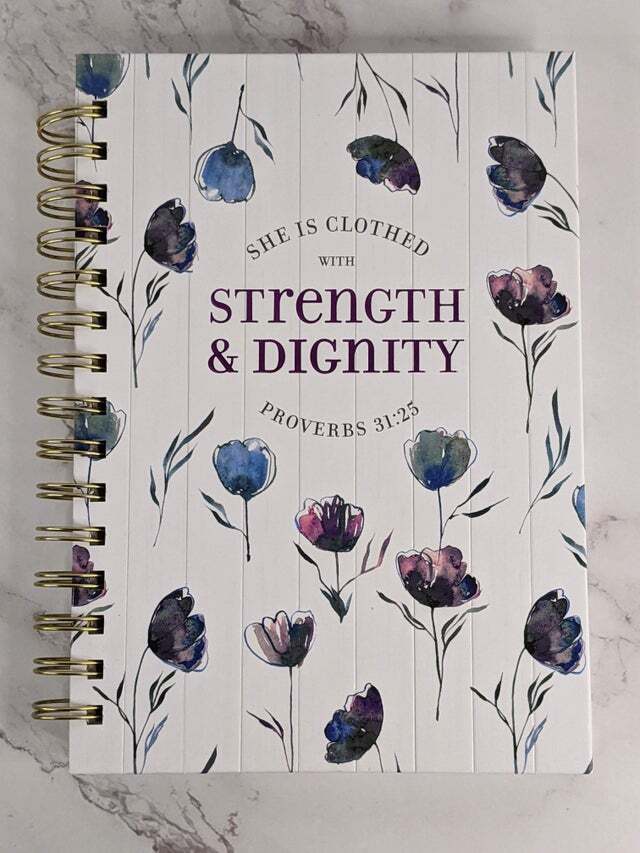 Shop the Christian Scripture Gifts Category for "She is clothed with strength and dignity" Bible Verse Gifts