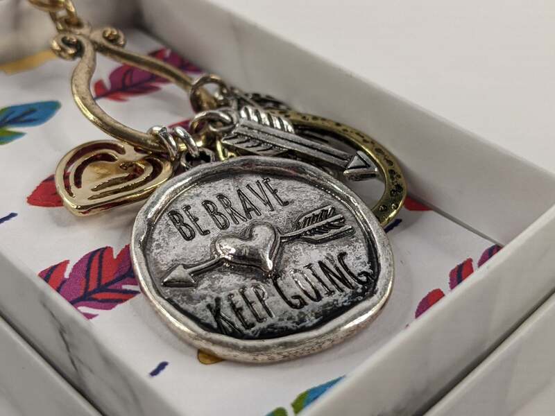 Be Brave Keep Going Necklace