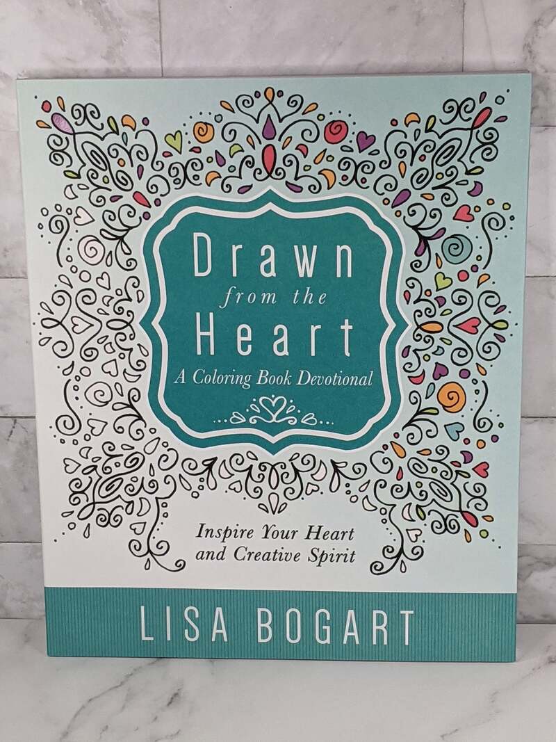 Drawn from the Heart is a Christian coloring book that features devotions and hand-drawn art to color.