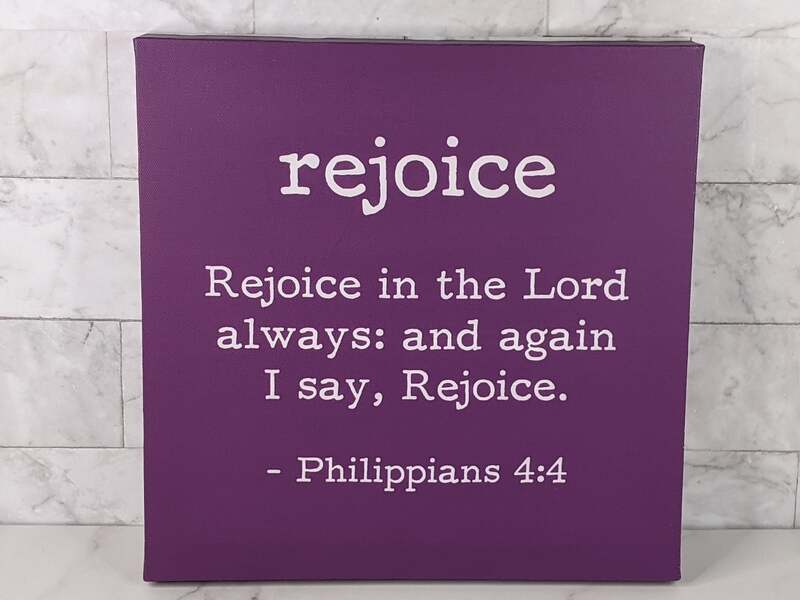 Purple Rejoice Canvas