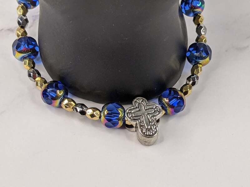 Cross Gem Bracelet