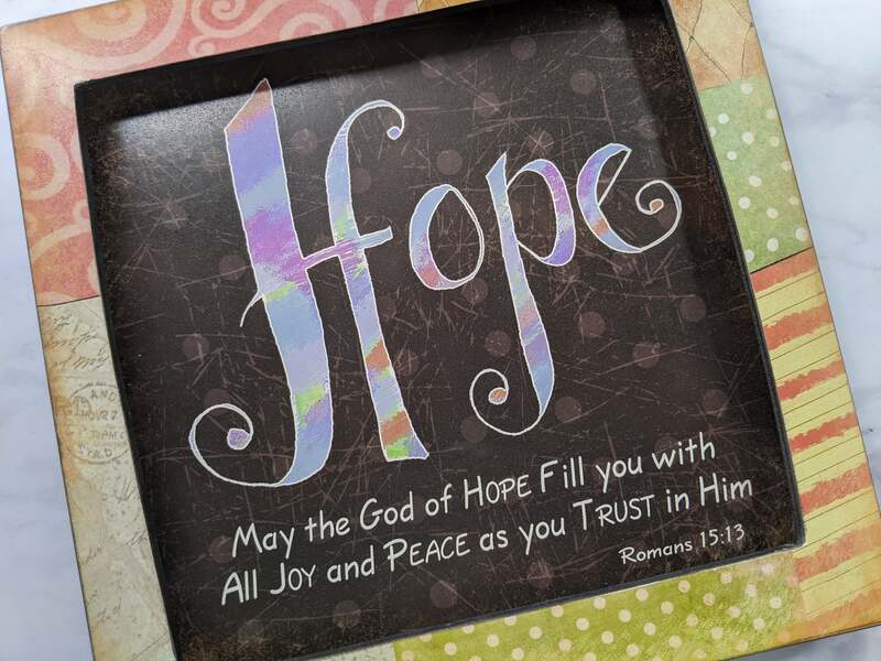 Hope Colorful Wall Decor