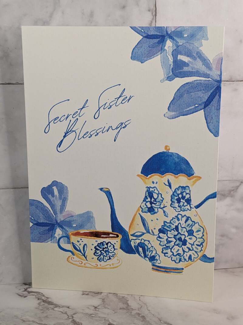 Secret Sister Blessings Card