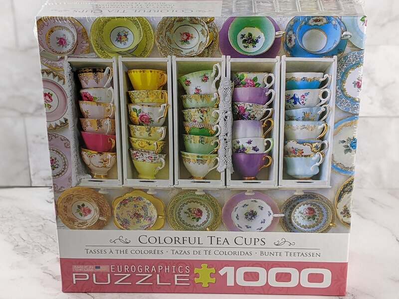 Colorful Tea Cups Puzzle