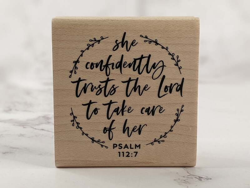 She Confidently Trusts The Lord Stamp