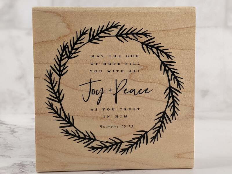 Joy + Peace Stamp