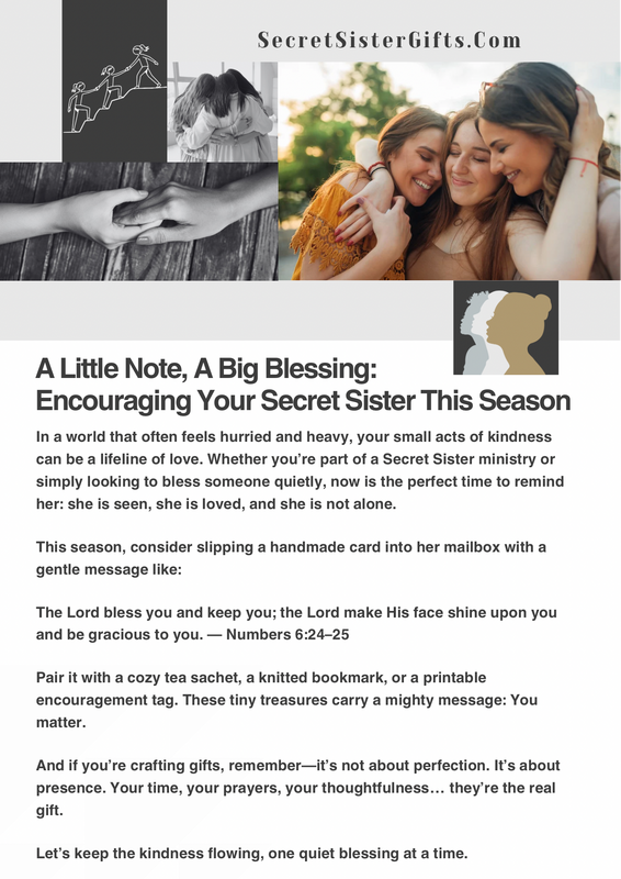 Words of Inspiration for Encouraging Your Secret Sister This Season